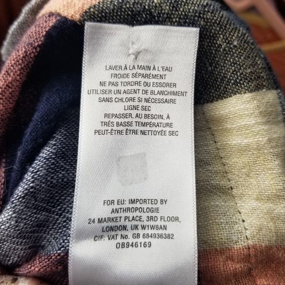 Anthropologie plaid crochet swing top - Picture 14 of 14